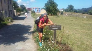Colombres, l'edifici blau és l'alberg d'avui!